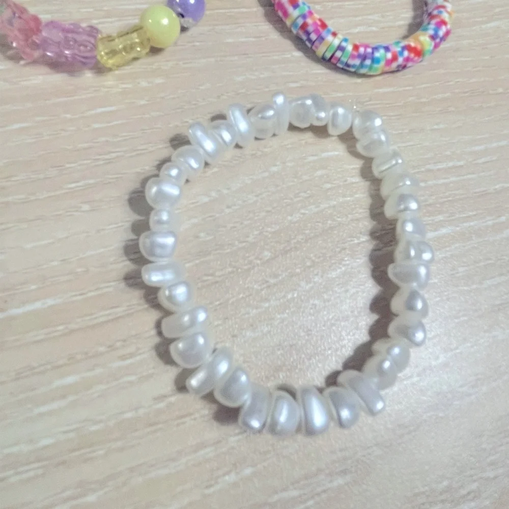 Girls Beaded Bracelets * Set of 5 * Handmade * New!